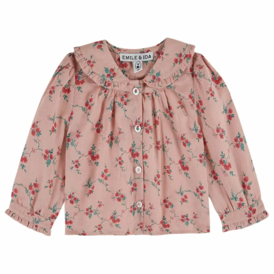 New Emile et Ida Blouse Col Nœud | Rose
