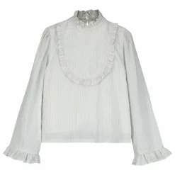 Online Tangerine Blouse Col Volants | Blanc