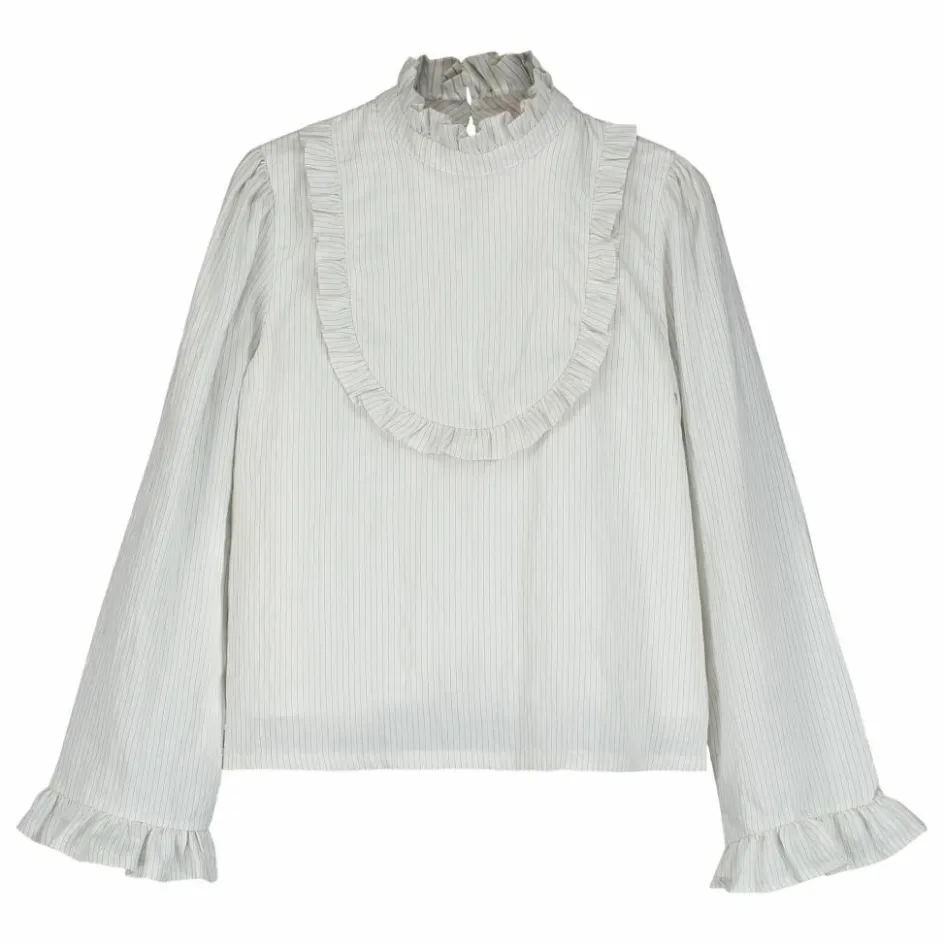 Online Tangerine Blouse Col Volants | Blanc