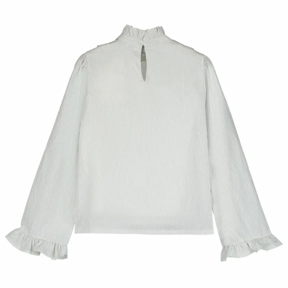 Online Tangerine Blouse Col Volants | Blanc