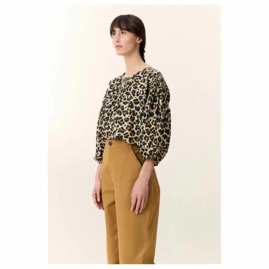 Femme Leon & Harper Blouses, Chemises*Blouse Corso Léopard Coton Bio |