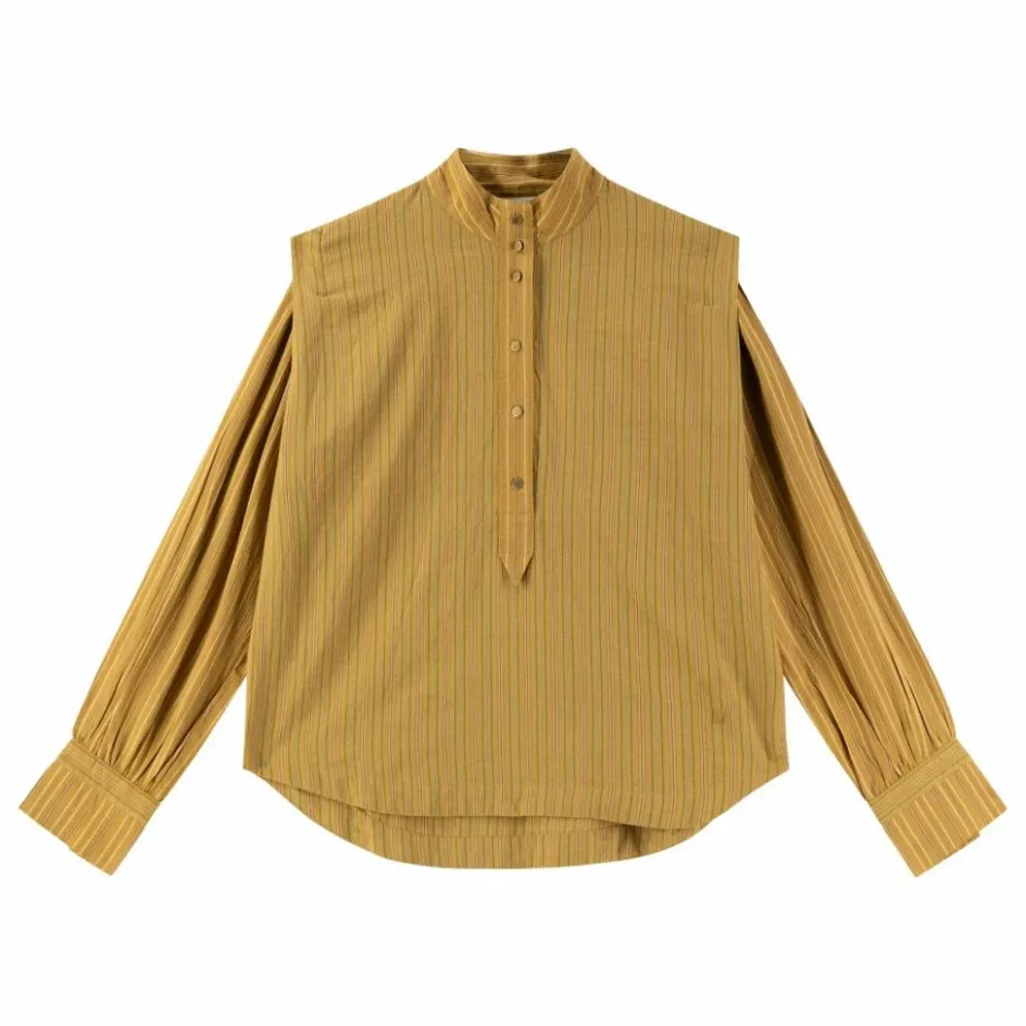 Hot Blouse Cristo Rayée Coton Bio | Femme Blouses, Chemises