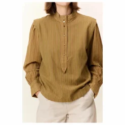 Hot Blouse Cristo Rayée Coton Bio | Femme Blouses, Chemises