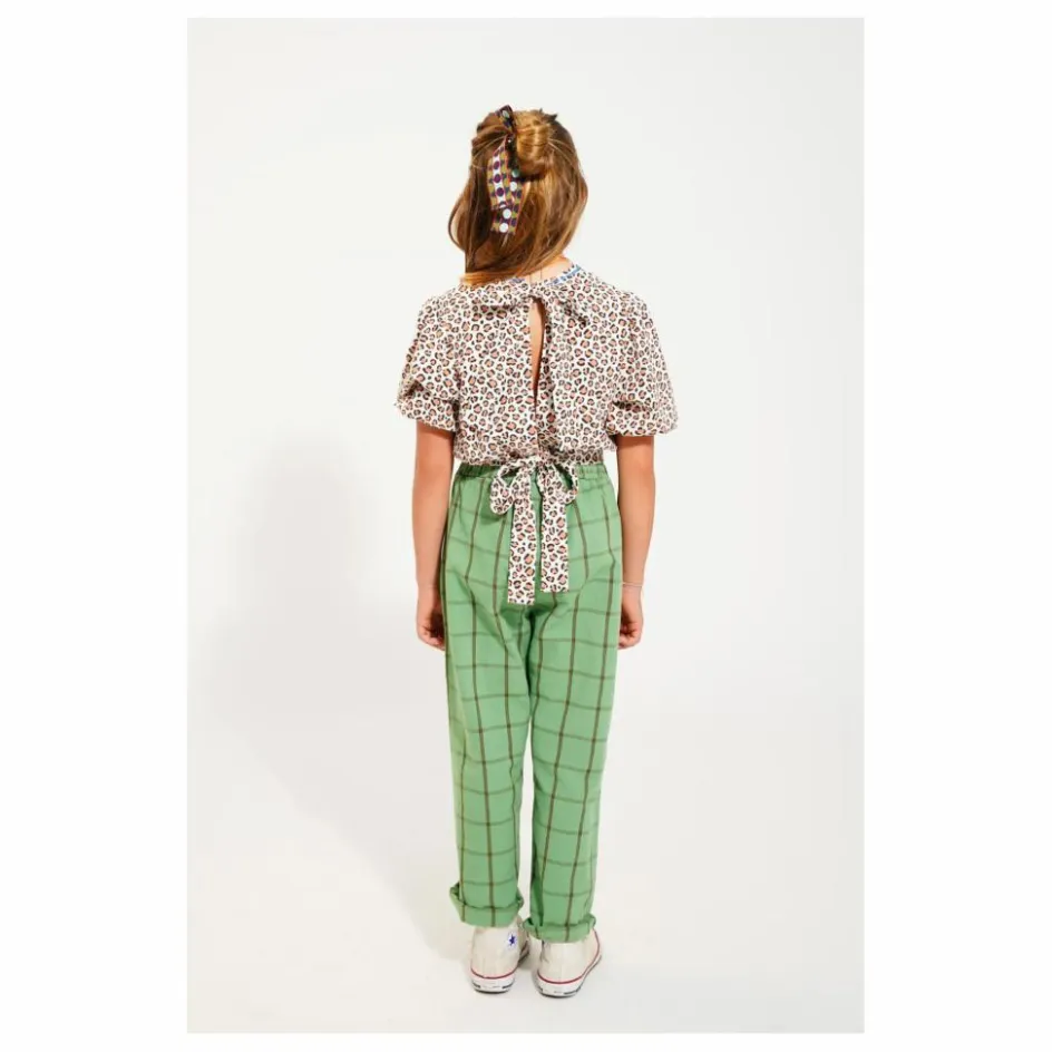 Enfant Piupiuchick Blouses, T-Shirts|Blouses, T-Shirts*Blouse Crop Léopard Coton Bio |