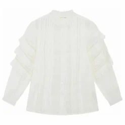 Discount Maison Hotel Blouse Cuban Schiffli Omara | Blanc