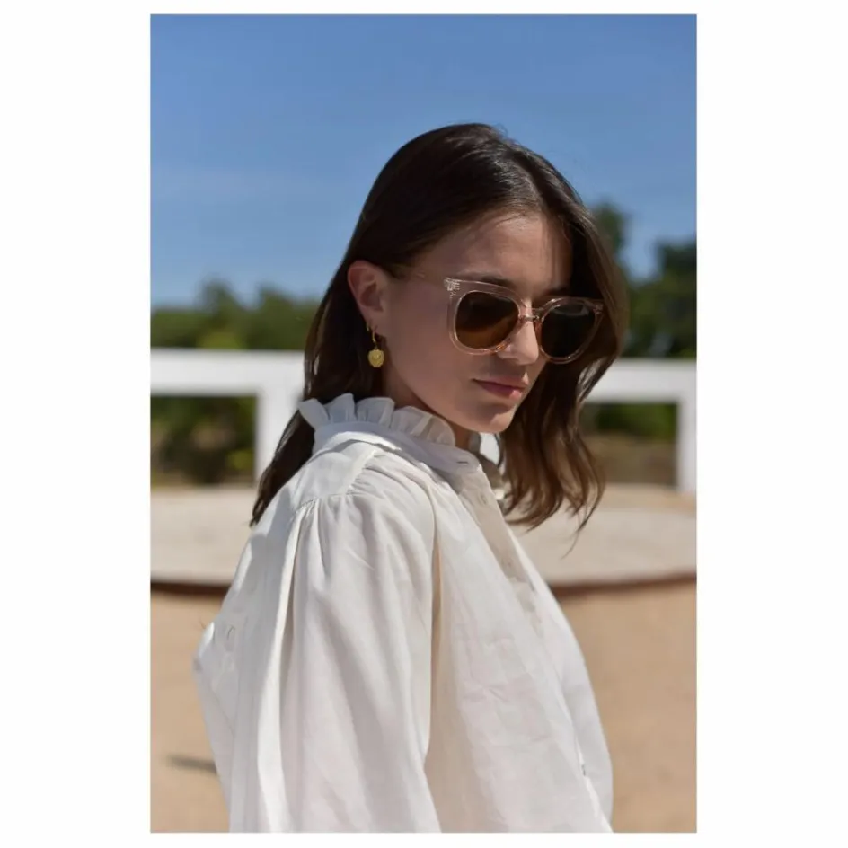 Outlet Marlot Paris Blouse Dahlia Seersucker - Collection Femme | Ecru