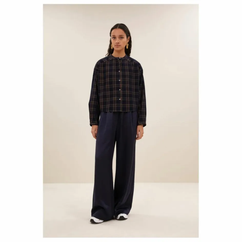 New Blouse Dean Carreaux | Femme Blouses, Chemises