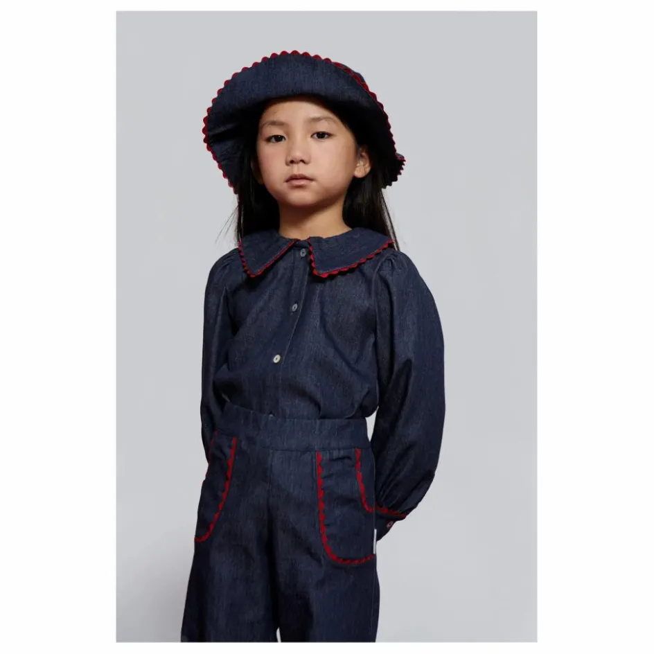 Sale Blouse en Jean Col Claudine Cecilia | Enfant Blouses, T-Shirts|Blouses, T-Shirts