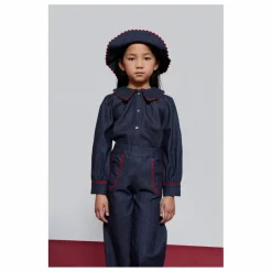 Sale Blouse en Jean Col Claudine Cecilia | Enfant Blouses, T-Shirts|Blouses, T-Shirts