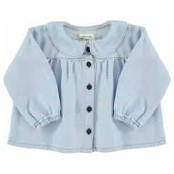 Outlet Blouse en Jean Col Claudine | Enfant Blouses, T-Shirts|Blouses, T-Shirts