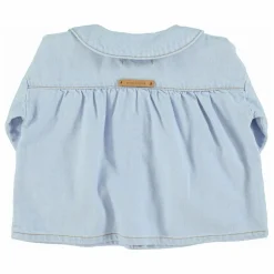 Outlet Blouse en Jean Col Claudine | Enfant Blouses, T-Shirts|Blouses, T-Shirts