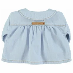 Outlet Blouse en Jean Col Claudine | Enfant Blouses, T-Shirts|Blouses, T-Shirts
