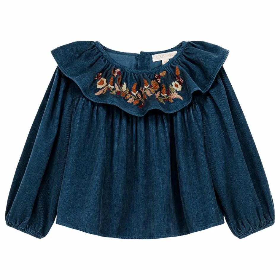 Online Louise Misha Blouse Eneila Coton Bio | Bleu jean