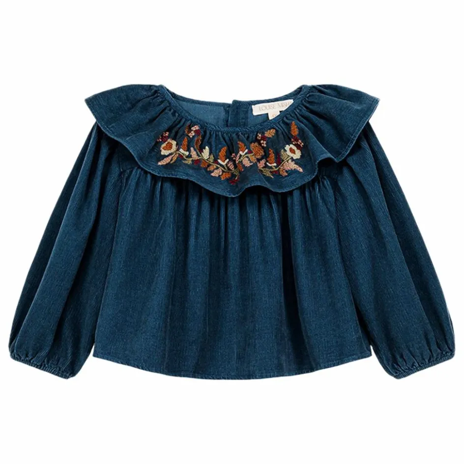 Online Louise Misha Blouse Eneila Coton Bio | Bleu jean