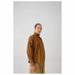 CORD Blouse Farmer Bloom Brodée ||Femme Blouses, Chemises