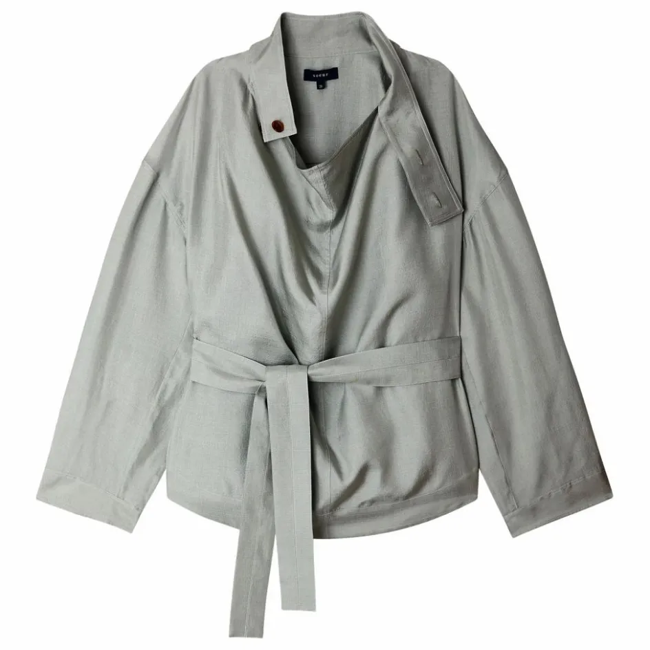 Soeur Blouse Felicite Soie | Bleu Glacier
