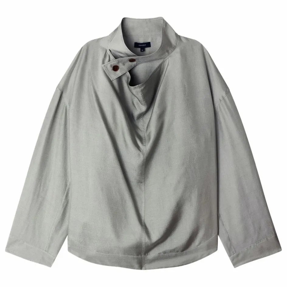 Soeur Blouse Felicite Soie | Bleu Glacier