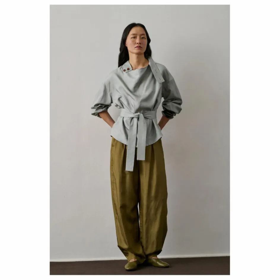 Soeur Blouse Felicite Soie | Bleu Glacier