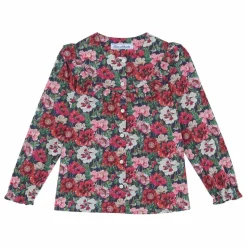 Enfant Tartine et Chocolat Blouses, T-Shirts*Blouse Fleurie Col Volants |