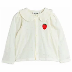 Enfant Mini Rodini Blouses, T-Shirts|Blouses, T-Shirts*Blouse Fraise Coton Bio |