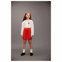 Enfant Mini Rodini Blouses, T-Shirts|Blouses, T-Shirts*Blouse Fraise Coton Bio |