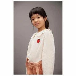 Enfant Mini Rodini Blouses, T-Shirts|Blouses, T-Shirts*Blouse Fraise Coton Bio |