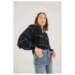 Hot Blouse Gladis Preston Carreaux | Femme Blouses, Chemises