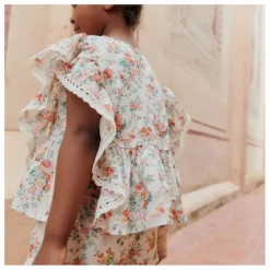 Clearance Louise Misha Blouse Inès Coton Bio | Crème