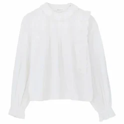 Online Skall Studio Blouse Iris Coton Bio | Blanc optique