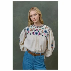 Femme Louise Misha Blouses, Chemises*Blouse Izza Double Gaze de Coton Bio - Collection Femme |