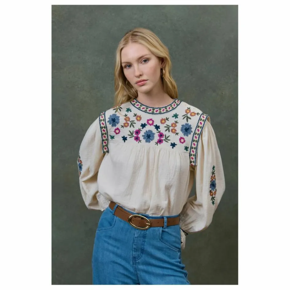 Femme Louise Misha Blouses, Chemises*Blouse Izza Double Gaze de Coton Bio - Collection Femme |
