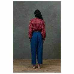 Sale Louise Misha Blouse Jally Alpenglow Carreaux Double Gaze de Coton Bio - Collection Femme | Rose
