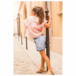 Louis Louise Blouse Jasmin Fleurie Lurex ||Enfant Blouses, T-Shirts