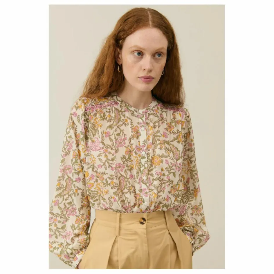 Louise Misha Blouse Jeanne Coton Bio - Collection Femme | Crème