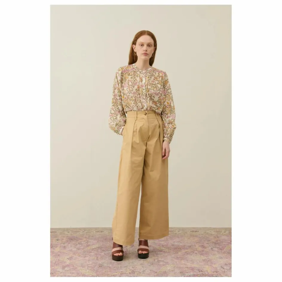 Louise Misha Blouse Jeanne Coton Bio - Collection Femme | Crème