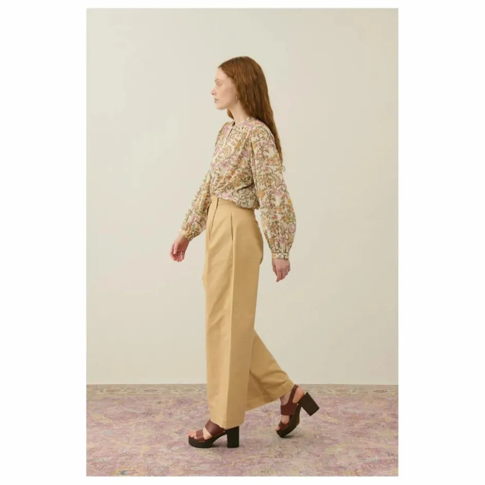 Louise Misha Blouse Jeanne Coton Bio - Collection Femme | Crème