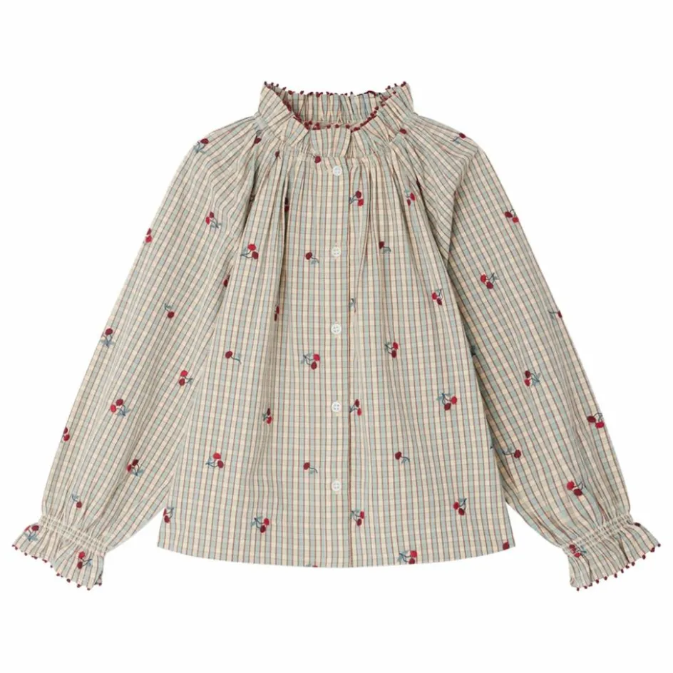 Enfant Bonpoint Blouses, T-Shirts*Blouse Jordana Carreaux Coton Bio |