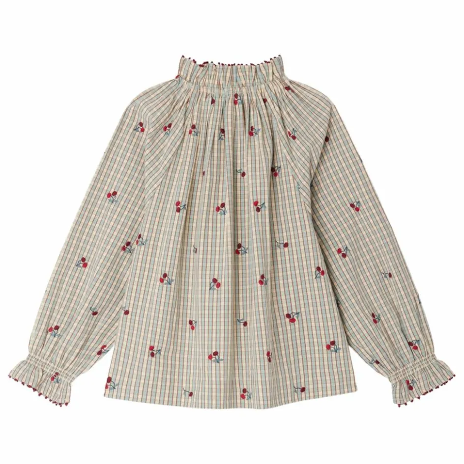 Enfant Bonpoint Blouses, T-Shirts*Blouse Jordana Carreaux Coton Bio |