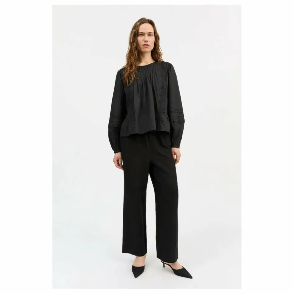 Online Blouse Leaf Boutonnée Coton Bio | Femme Blouses, Chemises