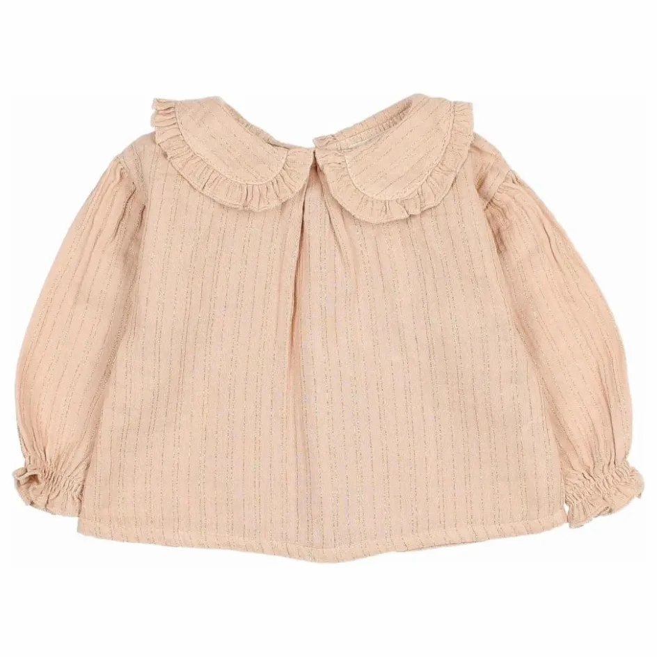 Búho Blouse Lurex Coton Bio | Rose