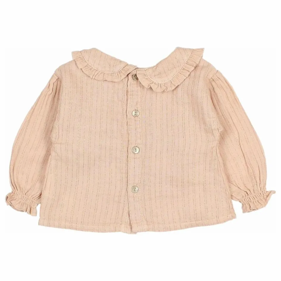 Búho Blouse Lurex Coton Bio | Rose