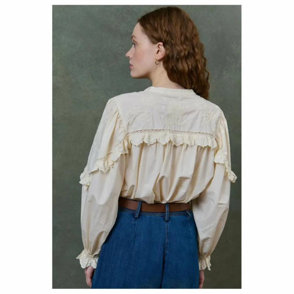 Louise Misha Blouse Noelianne Popeline de Coton Bio - Collection Femme ||Femme Blouses, Chemises