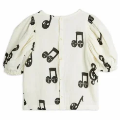 Mini Rodini Blouse Notes Gaze de Coton Bio ||Enfant Blouses, T-Shirts|Blouses, T-Shirts