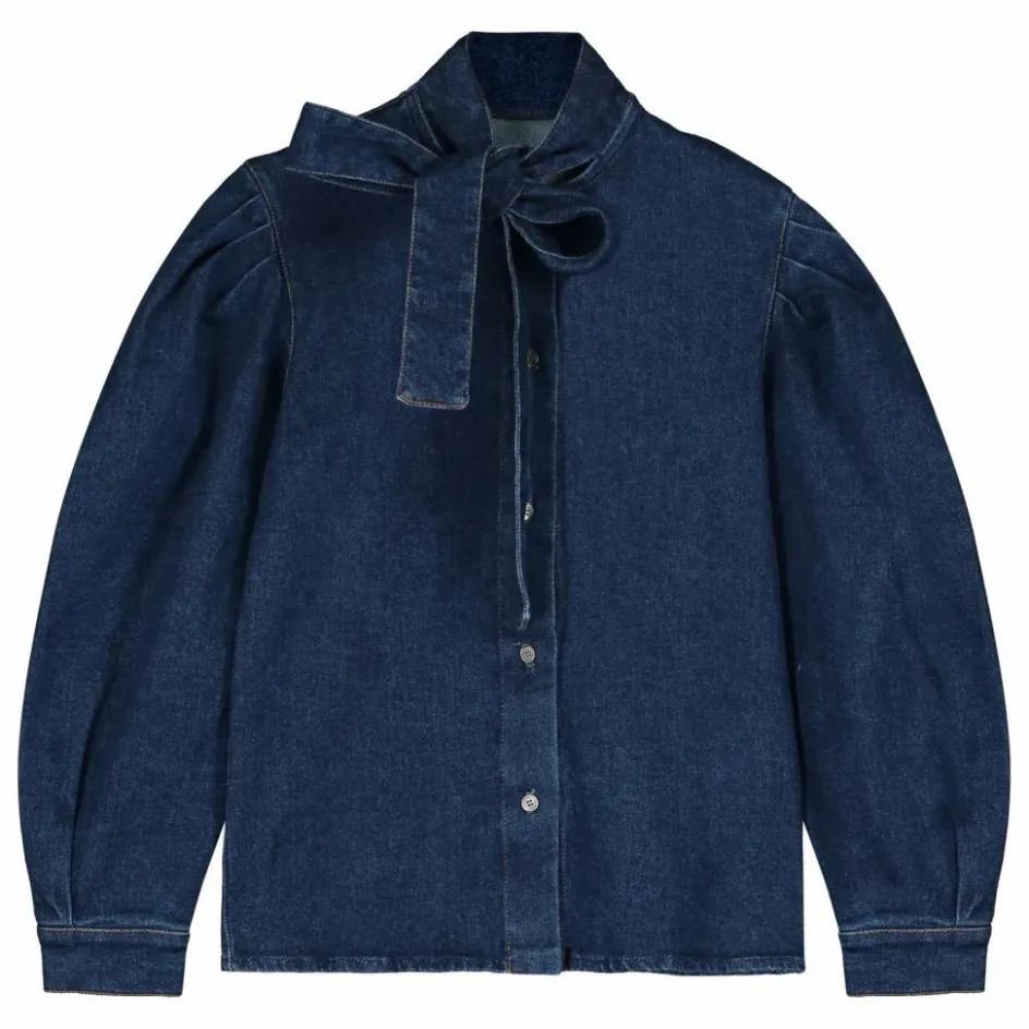 Best Tangerine Blouse Nœud | Denim