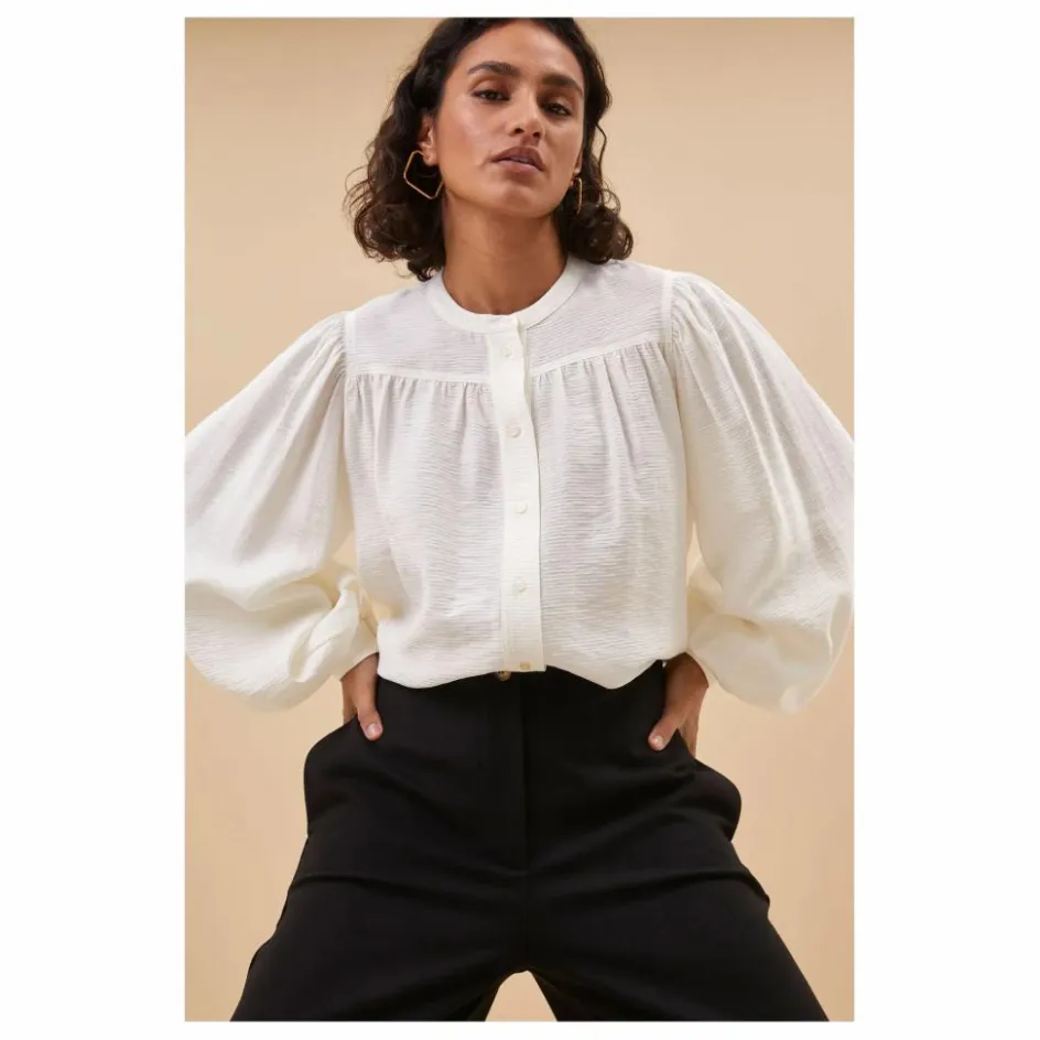 Discount By Bar Blouse Olan | Blanc