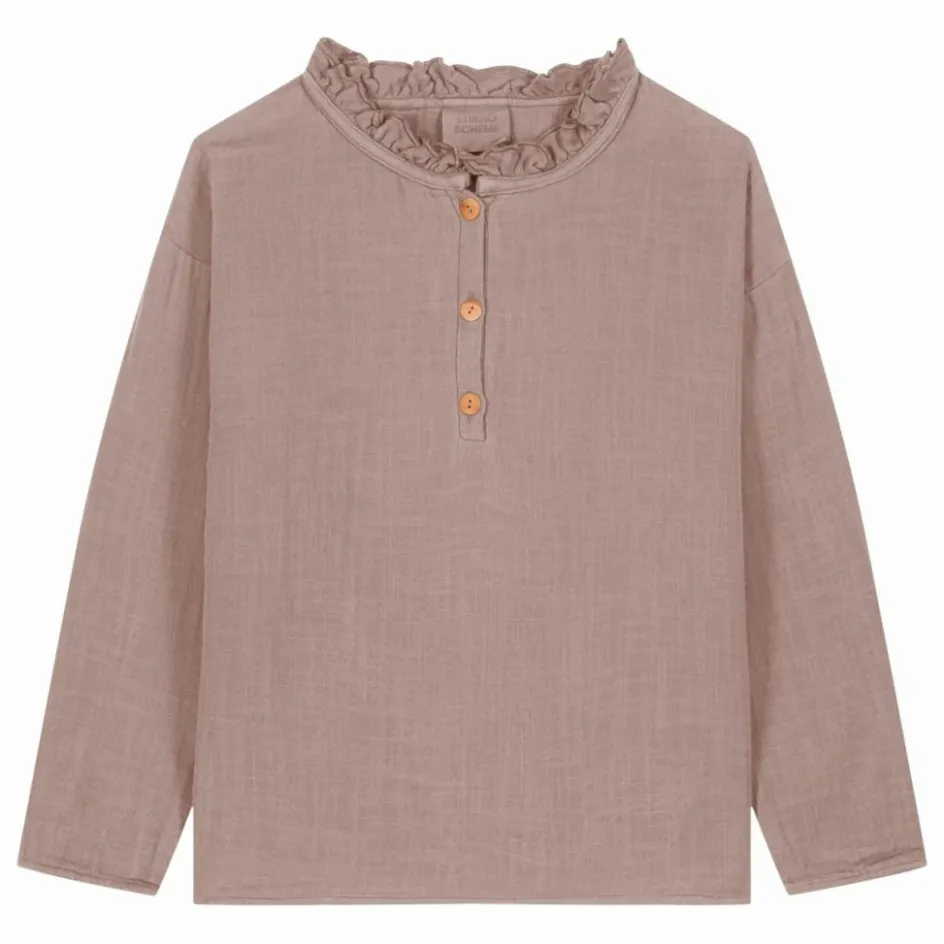 Studio Bohème Blouse Olympe Gaze de Coton Bio | Mauve