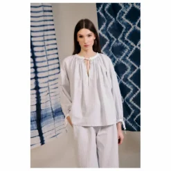 Femme Blue Anemone Blouses, Chemises*Blouse Ondina Rayée |