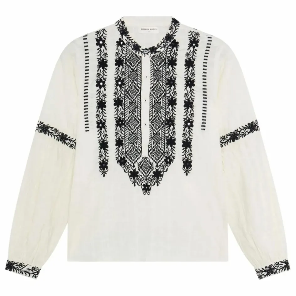 Sale Maison Hotel Blouse Orchid Bruna | Blanc