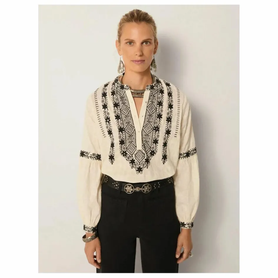 Sale Maison Hotel Blouse Orchid Bruna | Blanc