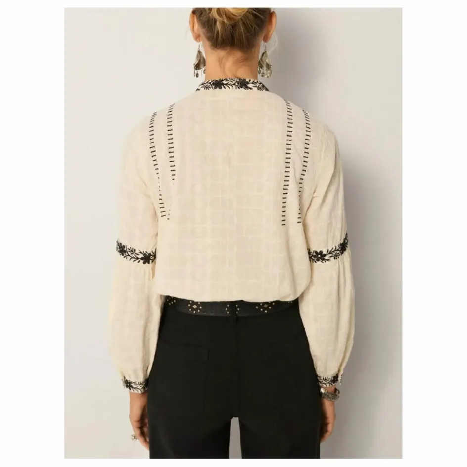 Sale Maison Hotel Blouse Orchid Bruna | Blanc